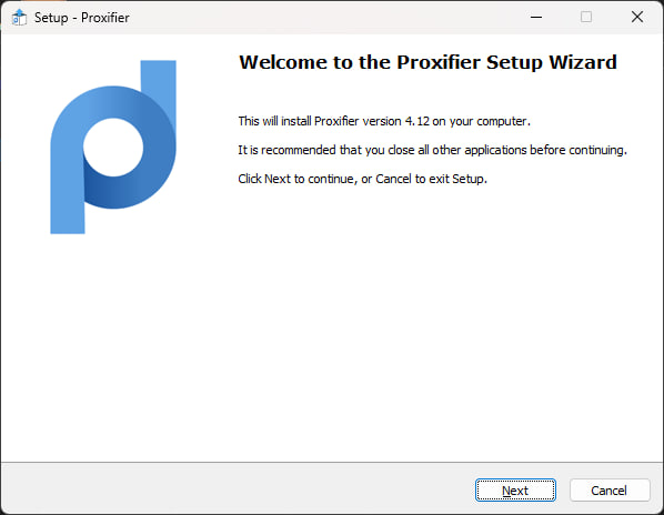 Cài đặt Proxifier - Setup Wizard