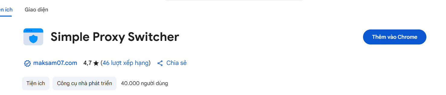 Thêm tiện ích vào Chrome